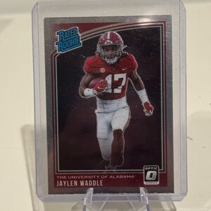 2021 Panini Chronicles Jaylen Waddle Donruss Optic Draft Pick Rated Rookie
